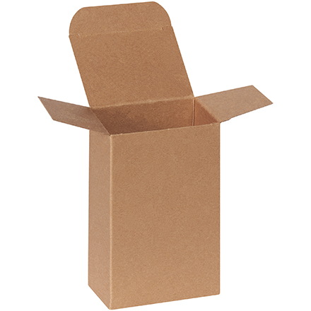 3 <span class='fraction'>1/2</span> x 2 <span class='fraction'>1/2</span> x 5 <span class='fraction'>1/2</span>" Kraft Reverse Tuck Folding Cartons