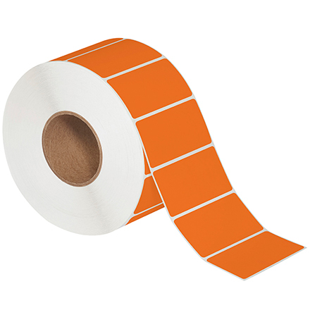 4 x 2" Orange Direct Thermal Labels