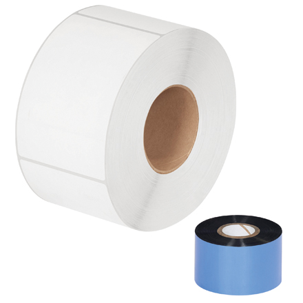 4.02" x 1476' Black Thermal Transfer Ribbons- Wax